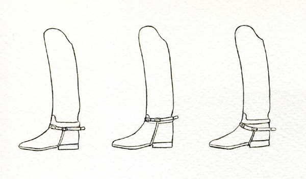 Bottes avec éperon