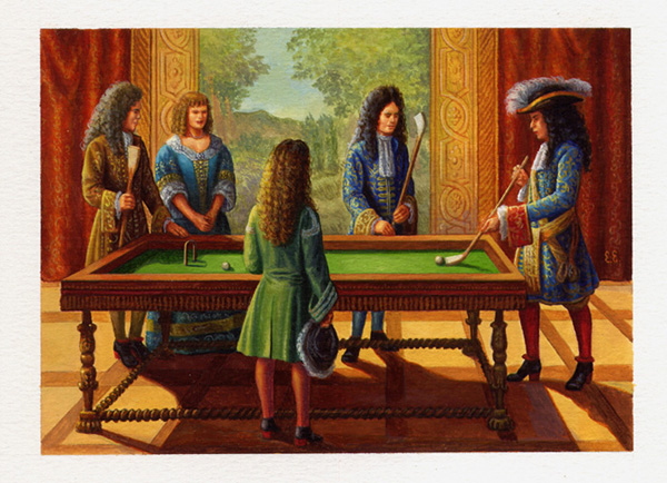 Louis XIV : jeu du billard